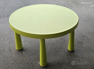Tavolino Ikea verde giocattolo