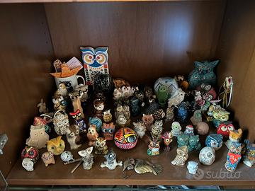 Collezione gufi e civette