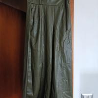 pantaloni ecopelle con cintura