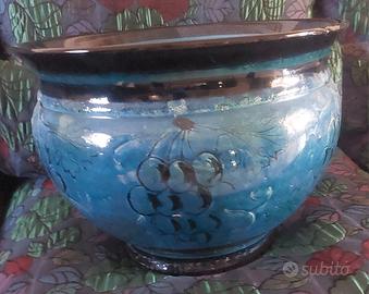 vaso/ portavaso decorato a mano 
