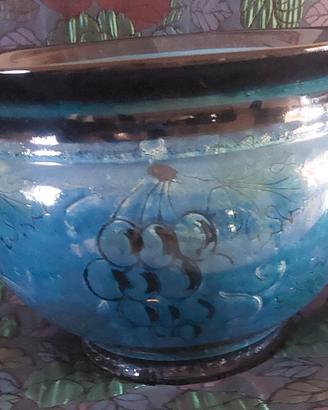 vaso/ portavaso decorato a mano 