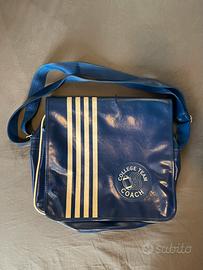 Borsa a Tracolla Blu con Doppio Scomparto