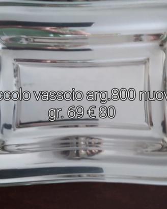 vassoio in argento