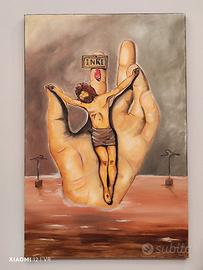 Quadro Dipinto a mano olio su tela 60x90