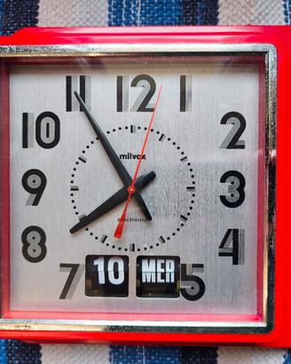 orologio da parete anni 70 MILVOX electronic