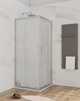 Box doccia 75x75 cm doppio scorrevole vetro 185h