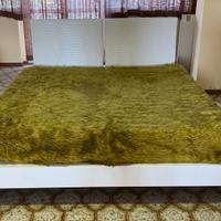 Letto matrimoniale frassino testata pelle