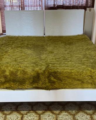 Letto matrimoniale frassino testata pelle