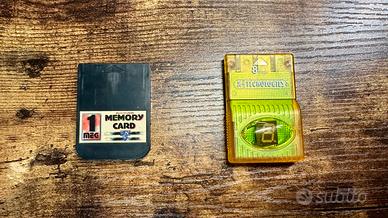 2 Memory Card PlayStation – 1MB + 8 MB