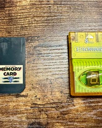 2 Memory Card PlayStation – 1MB + 8 MB