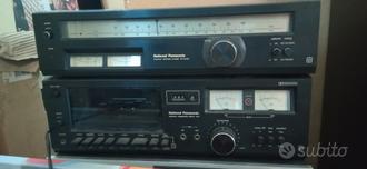National Panasonic stereo cassette deck + Tuner  			
