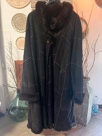 Giacca lunga donna in vera pelliccia donna