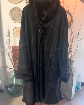 Giacca lunga donna in vera pelliccia donna