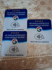 targhette recensioni Google