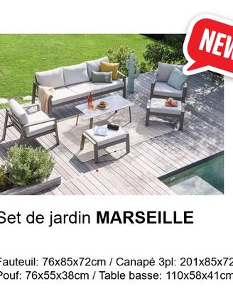 Set da giardino  MARSEILLE