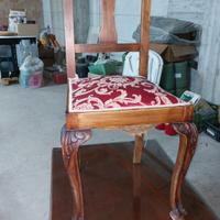 Sedie vintage in legno massello