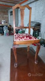 Sedie vintage in legno massello