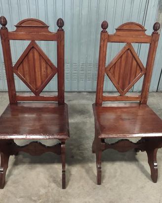 Coppia sedie vero legno // consegna 