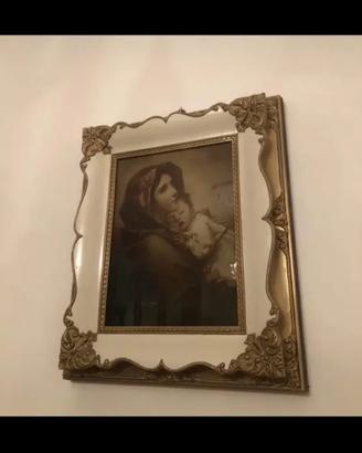 Quadro sacro Madonna con Bambino  vintage