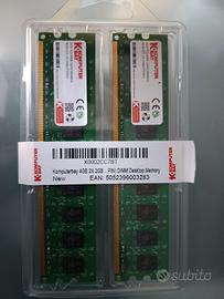 RAM 4GB (2X 2GB DIMM PC2-6400 DDR2 800 Mhz)