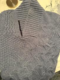 Maglione Alessandrini in lana con zip tg L