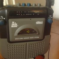 Karaoke seleco con microfono anni '80