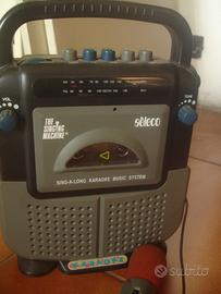 Karaoke seleco con microfono anni '80