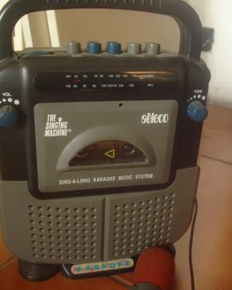 Karaoke seleco con microfono anni '80