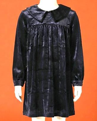 Abito chemisier velluto nero Touriste 12 anni