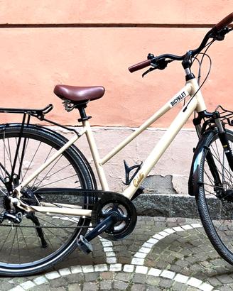 Bici City bike Trekking Donna 48 cm S M Panna