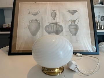 Lampada da tavolo Swirl in vetro di Murano