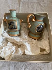 2 vasetti  decorati anni '70