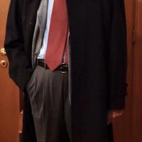 Cappotto blue lana cashmere lanificio Piacenza