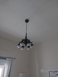 Lampadario bronzo del 900 