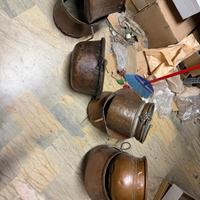 Recipienti e cagliere in rame