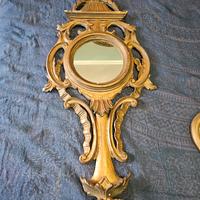 specchiera dorata d'epoca