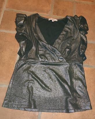 maglietta nera glitter