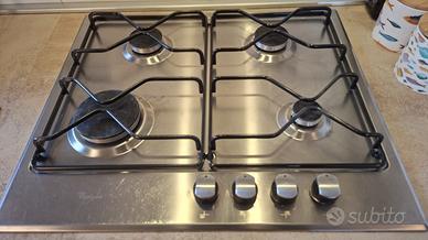 piano cottura Whirpool in acciaio inox