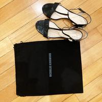 Sandali alla schiava in vernice