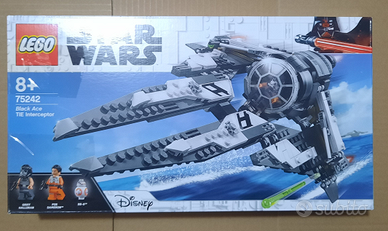 Set Lego Star Wars Tie interceptor black ace