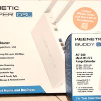 Keenetic Router + Repeater MESH wifi 5