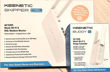 Keenetic Router + Repeater MESH wifi 5