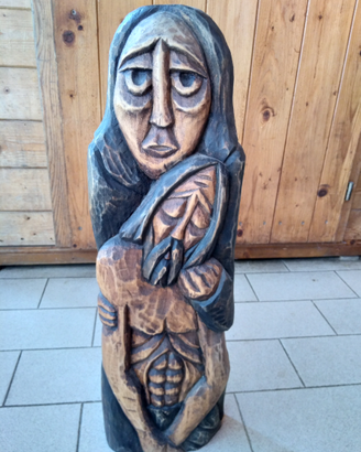 Scultura lignea arigianale di artigianato russo