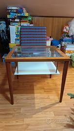 Tavolo vetro/legno