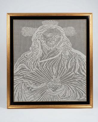 Quadro Sacro cuore di Gesù fatto a mano 