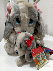 Peluche pupazzetti nuovi 30x30 mamma cane cuccioli