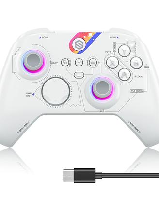 Gamepad senza fili per PC, RGB, Hall-Trigger