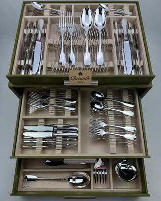 Christofle Cluny 127 Pezzi Posate Argentate