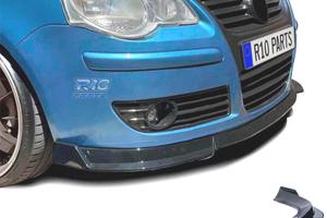 SPOILER LIP VOLKSWAGEN VW POLO 9N3 05-09 NERO LUCI