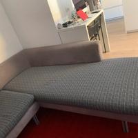 Divano marchio SABA angolare con penisola